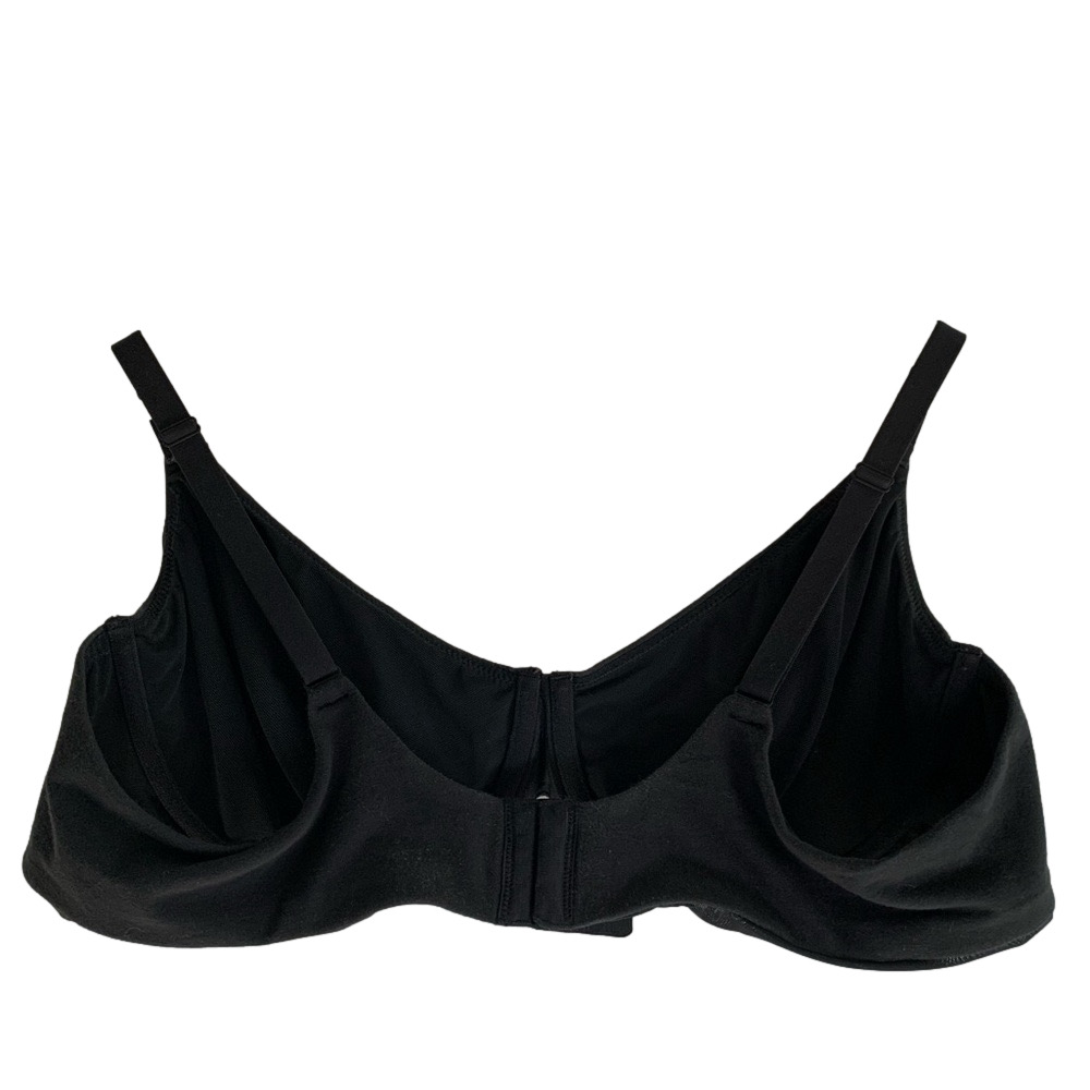 SKIMS Cotton Jersey T-Shirt Bra Soot Black 44D/42D NWT/NWOT - Picture 2 of 5